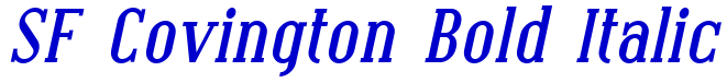 SF Covington Bold Italic 字体
